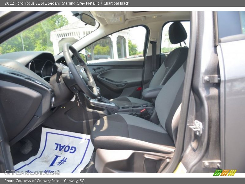 Sterling Grey Metallic / Charcoal Black 2012 Ford Focus SE SFE Sedan