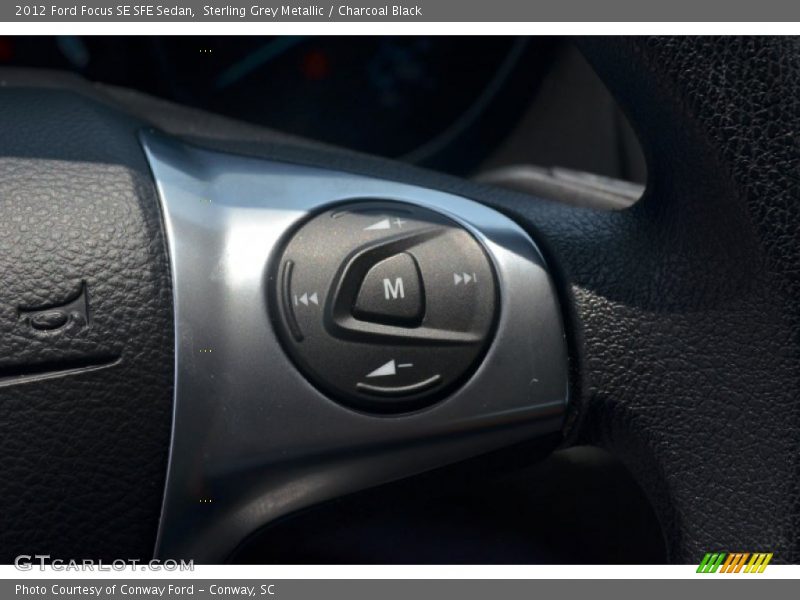 Sterling Grey Metallic / Charcoal Black 2012 Ford Focus SE SFE Sedan