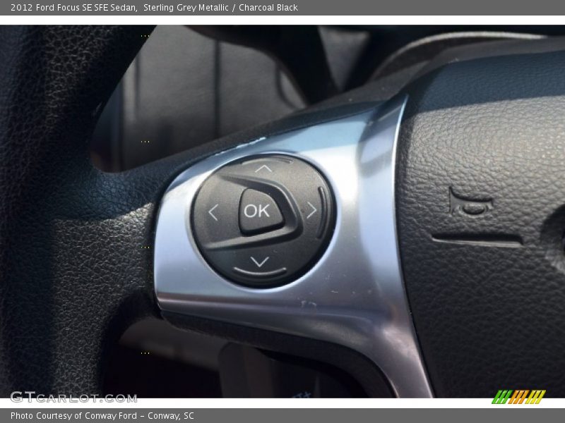 Sterling Grey Metallic / Charcoal Black 2012 Ford Focus SE SFE Sedan