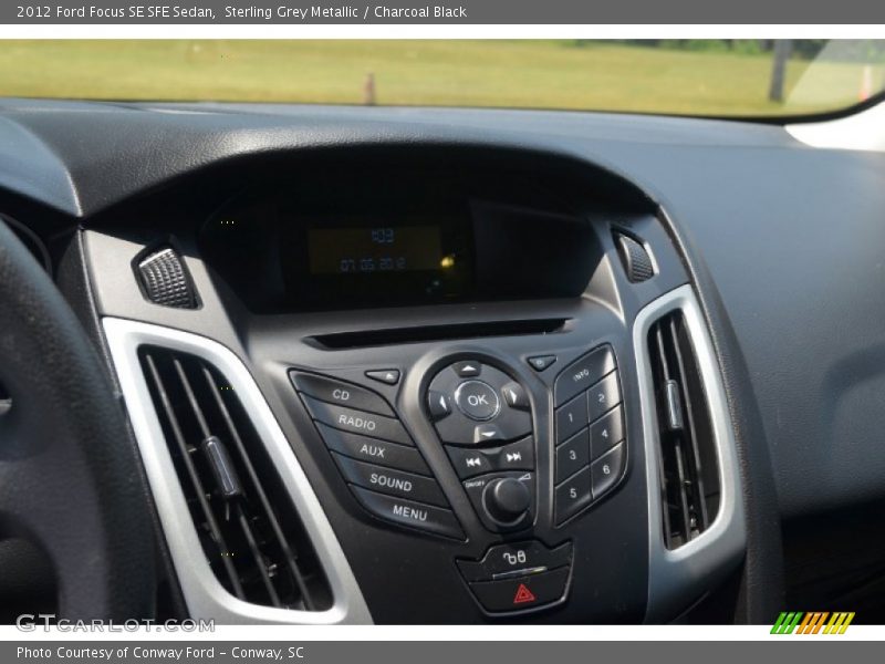 Sterling Grey Metallic / Charcoal Black 2012 Ford Focus SE SFE Sedan