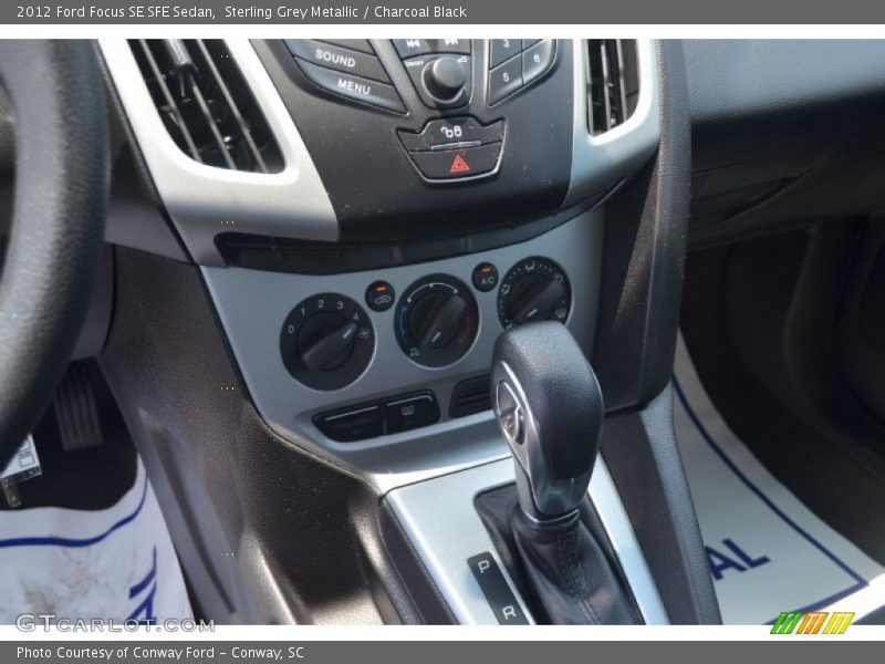 Sterling Grey Metallic / Charcoal Black 2012 Ford Focus SE SFE Sedan