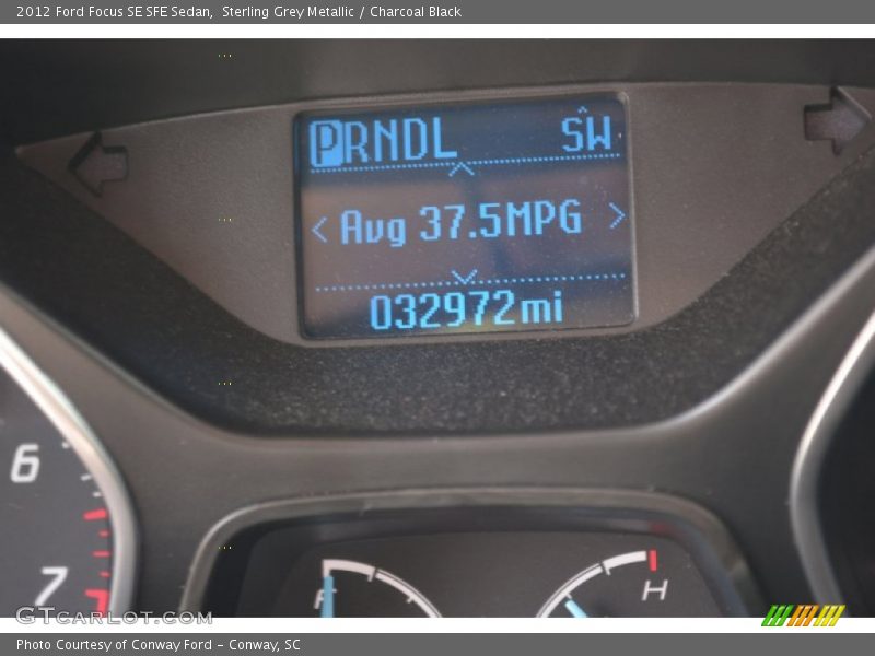 Sterling Grey Metallic / Charcoal Black 2012 Ford Focus SE SFE Sedan