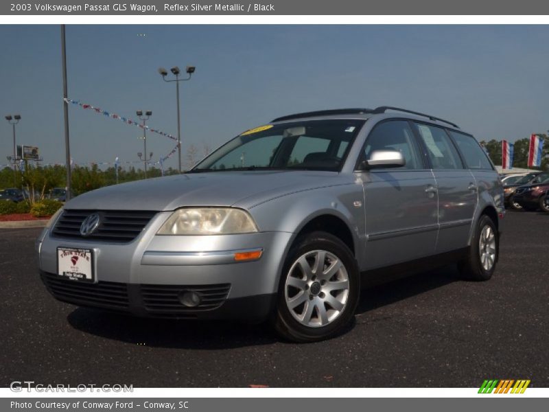 Reflex Silver Metallic / Black 2003 Volkswagen Passat GLS Wagon