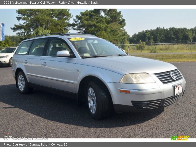 Reflex Silver Metallic / Black 2003 Volkswagen Passat GLS Wagon