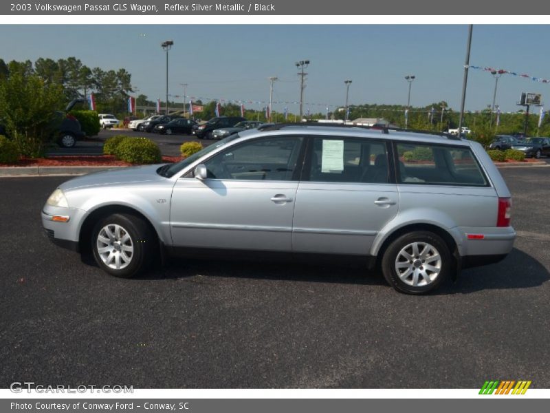 Reflex Silver Metallic / Black 2003 Volkswagen Passat GLS Wagon