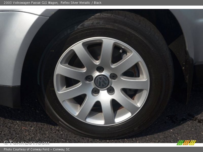 Reflex Silver Metallic / Black 2003 Volkswagen Passat GLS Wagon