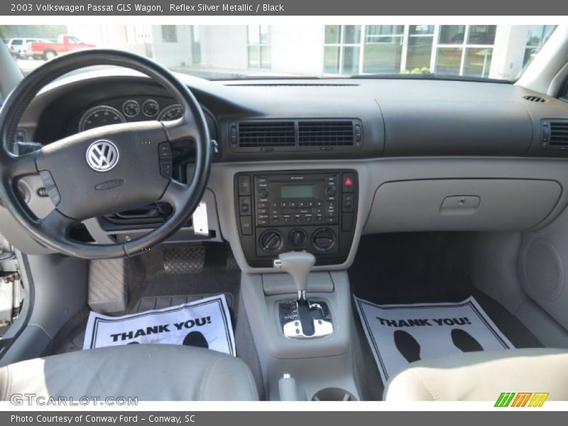 Reflex Silver Metallic / Black 2003 Volkswagen Passat GLS Wagon