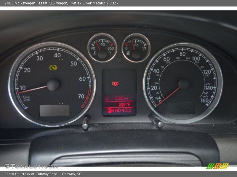 Reflex Silver Metallic / Black 2003 Volkswagen Passat GLS Wagon
