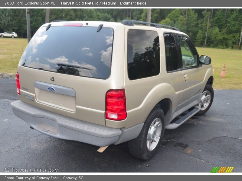 Harvest Gold Metallic / Medium Parchment Beige 2003 Ford Explorer Sport XLT