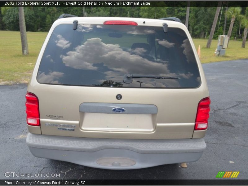 Harvest Gold Metallic / Medium Parchment Beige 2003 Ford Explorer Sport XLT
