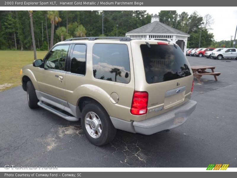 Harvest Gold Metallic / Medium Parchment Beige 2003 Ford Explorer Sport XLT