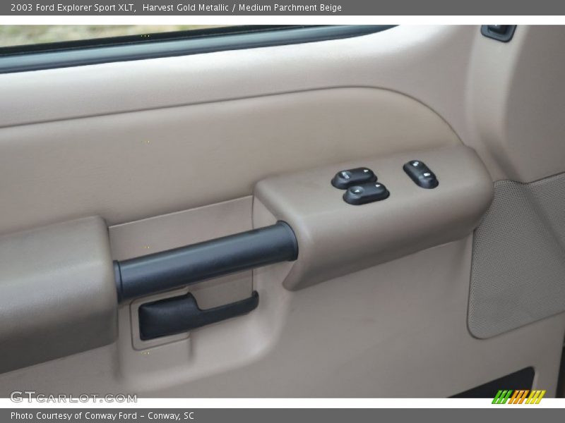 Harvest Gold Metallic / Medium Parchment Beige 2003 Ford Explorer Sport XLT