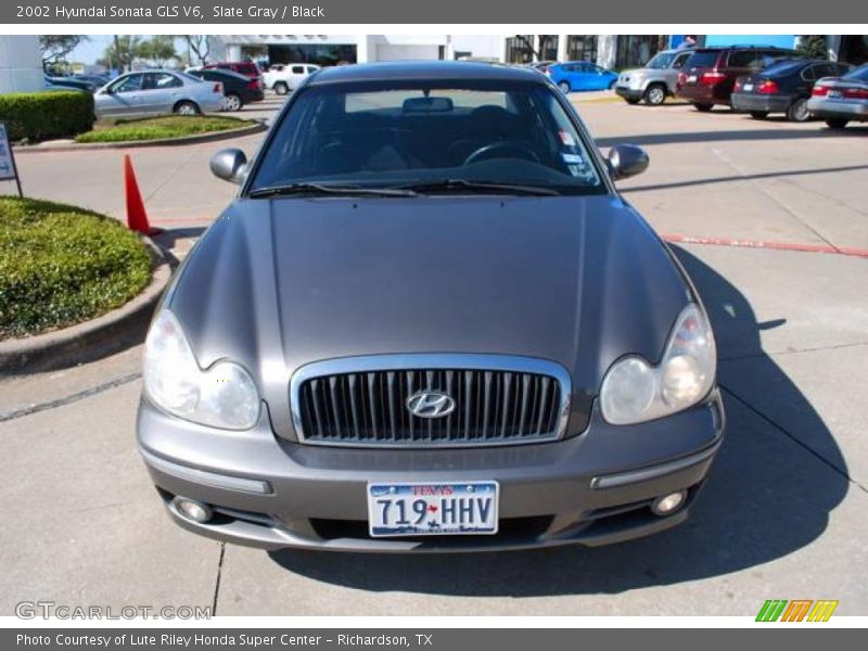 Slate Gray / Black 2002 Hyundai Sonata GLS V6
