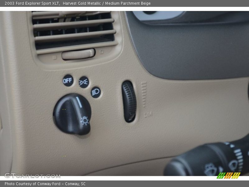 Controls of 2003 Explorer Sport XLT