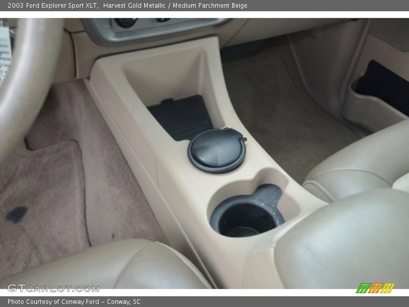 Harvest Gold Metallic / Medium Parchment Beige 2003 Ford Explorer Sport XLT