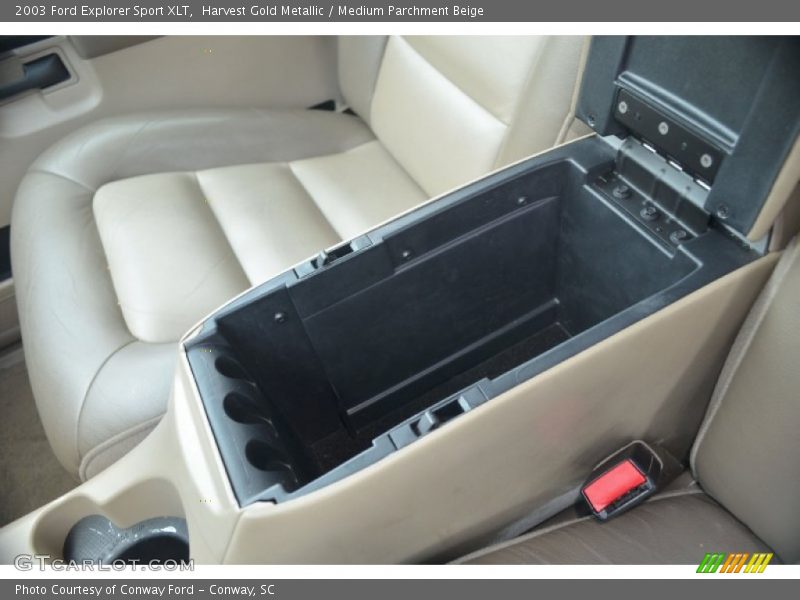 Harvest Gold Metallic / Medium Parchment Beige 2003 Ford Explorer Sport XLT