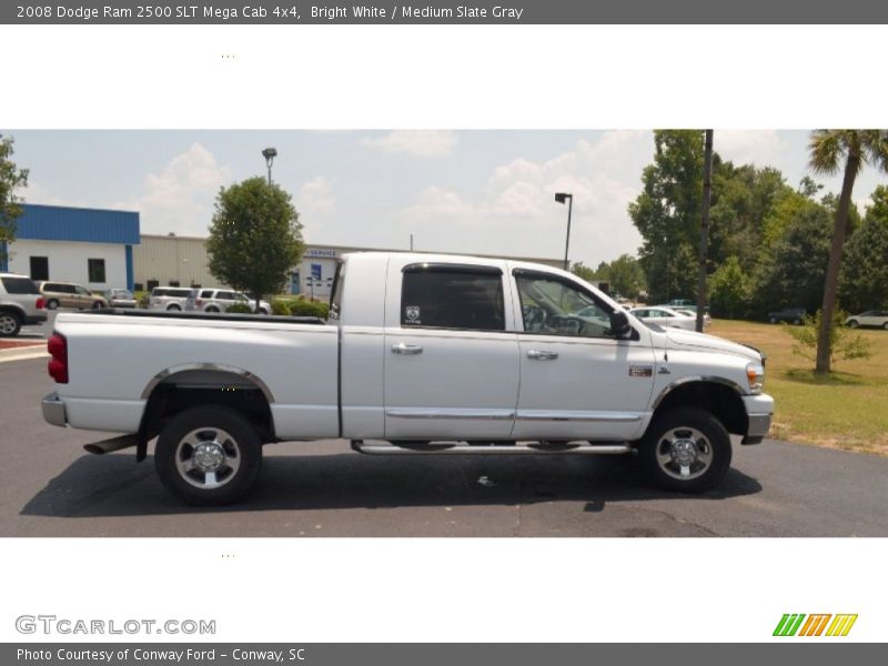 Bright White / Medium Slate Gray 2008 Dodge Ram 2500 SLT Mega Cab 4x4