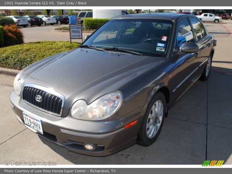 Slate Gray / Black 2002 Hyundai Sonata GLS V6