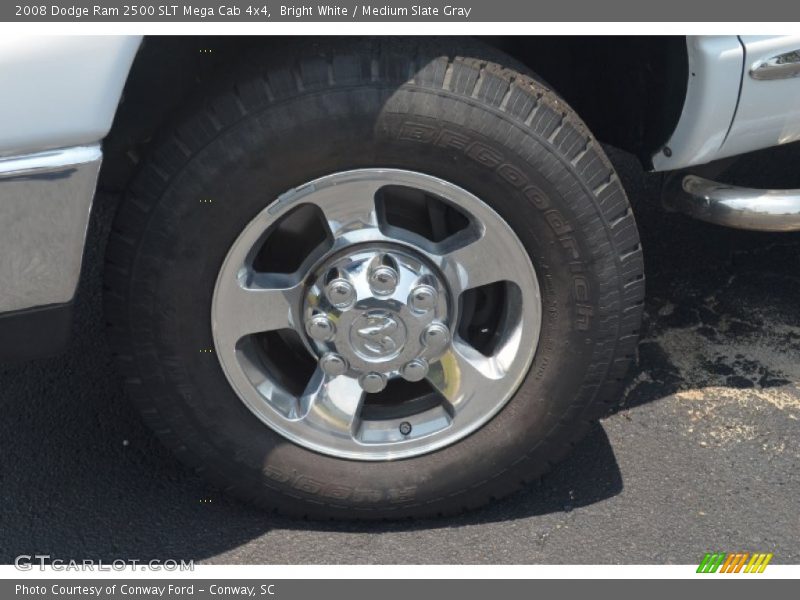 Bright White / Medium Slate Gray 2008 Dodge Ram 2500 SLT Mega Cab 4x4
