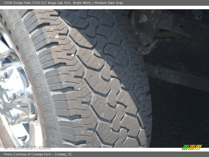 Bright White / Medium Slate Gray 2008 Dodge Ram 2500 SLT Mega Cab 4x4