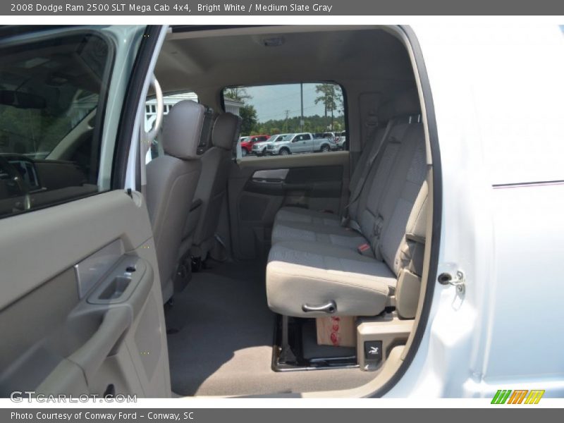 Bright White / Medium Slate Gray 2008 Dodge Ram 2500 SLT Mega Cab 4x4