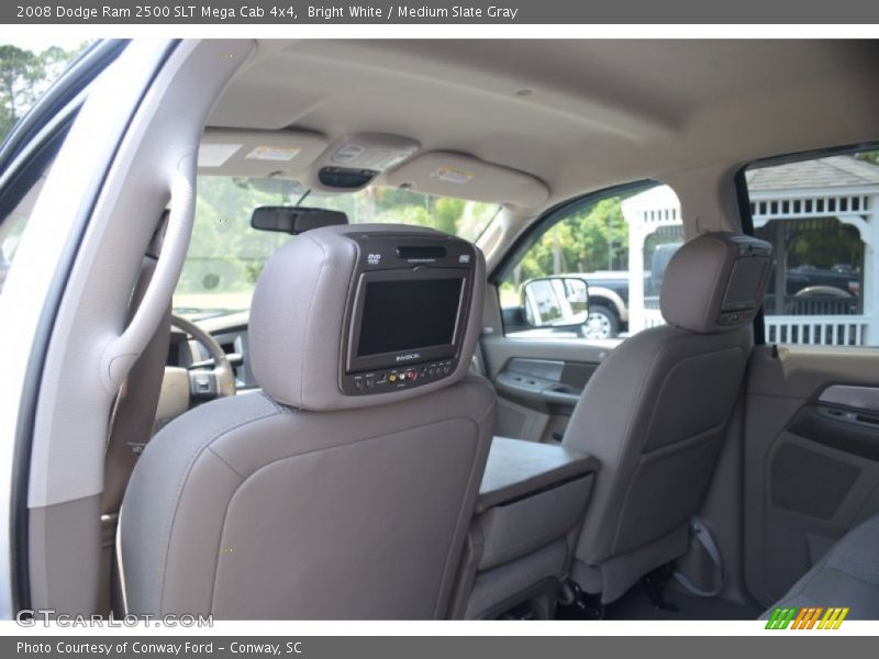 Bright White / Medium Slate Gray 2008 Dodge Ram 2500 SLT Mega Cab 4x4