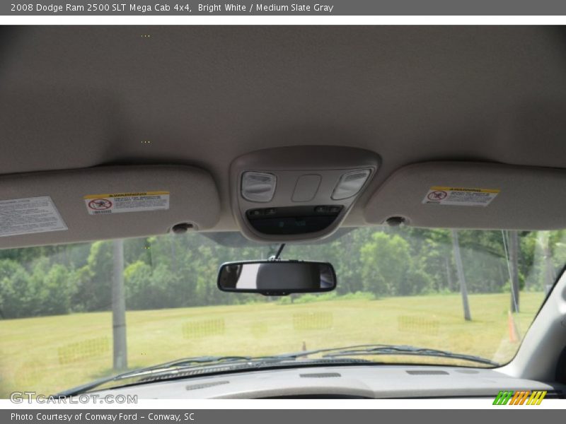 Bright White / Medium Slate Gray 2008 Dodge Ram 2500 SLT Mega Cab 4x4