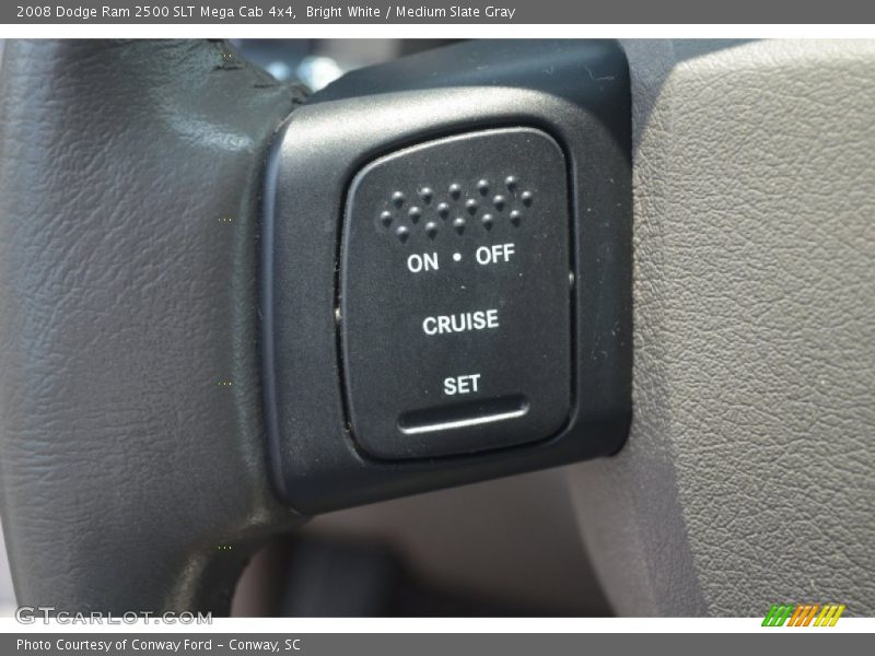 Bright White / Medium Slate Gray 2008 Dodge Ram 2500 SLT Mega Cab 4x4