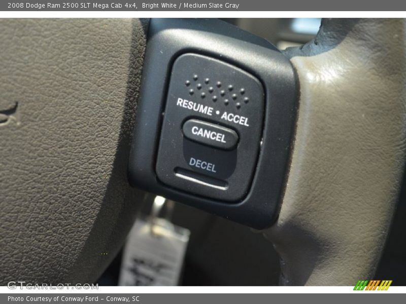 Bright White / Medium Slate Gray 2008 Dodge Ram 2500 SLT Mega Cab 4x4