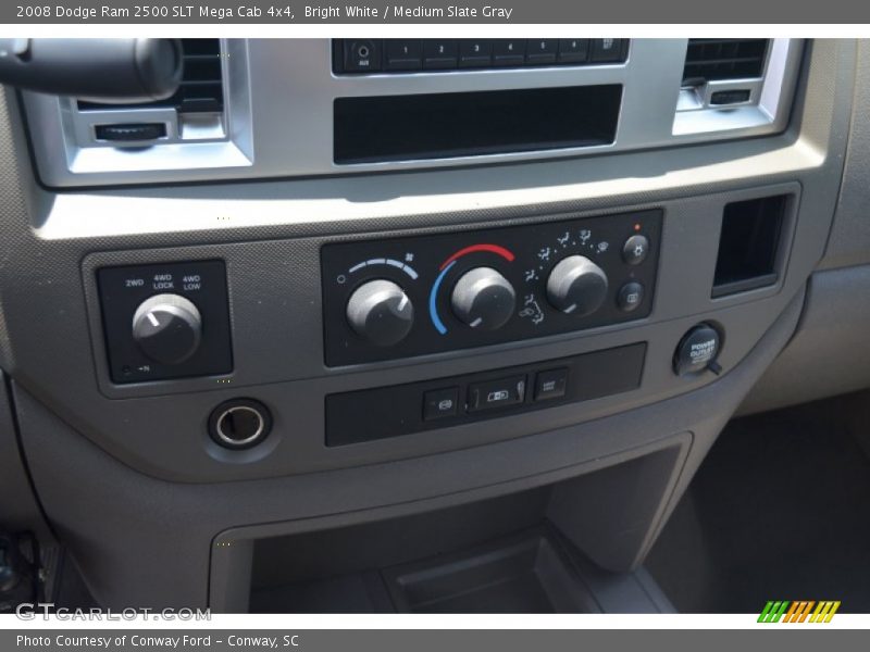 Bright White / Medium Slate Gray 2008 Dodge Ram 2500 SLT Mega Cab 4x4