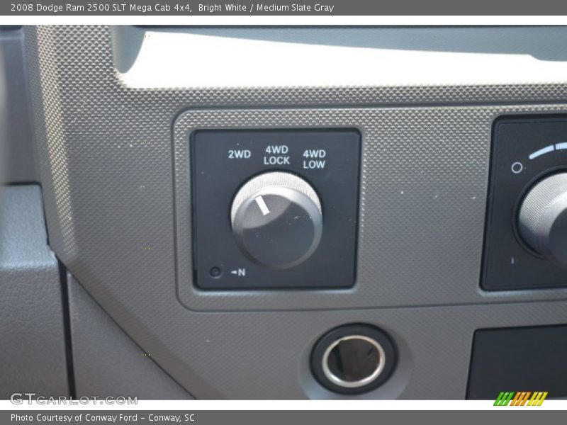 Bright White / Medium Slate Gray 2008 Dodge Ram 2500 SLT Mega Cab 4x4