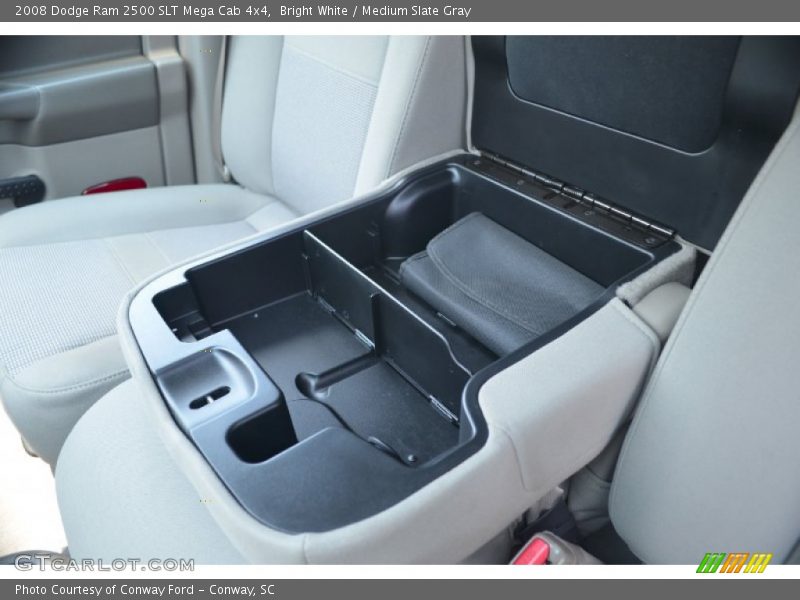Bright White / Medium Slate Gray 2008 Dodge Ram 2500 SLT Mega Cab 4x4