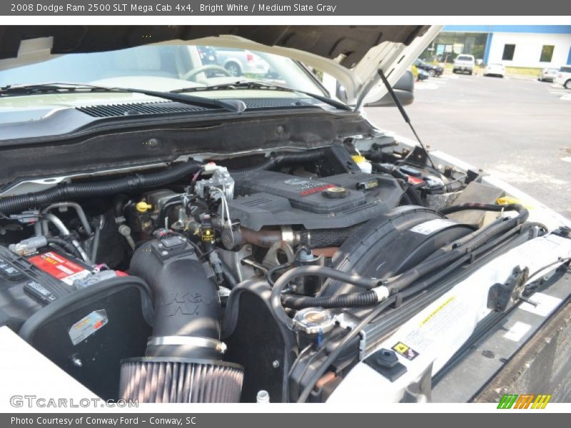 Bright White / Medium Slate Gray 2008 Dodge Ram 2500 SLT Mega Cab 4x4