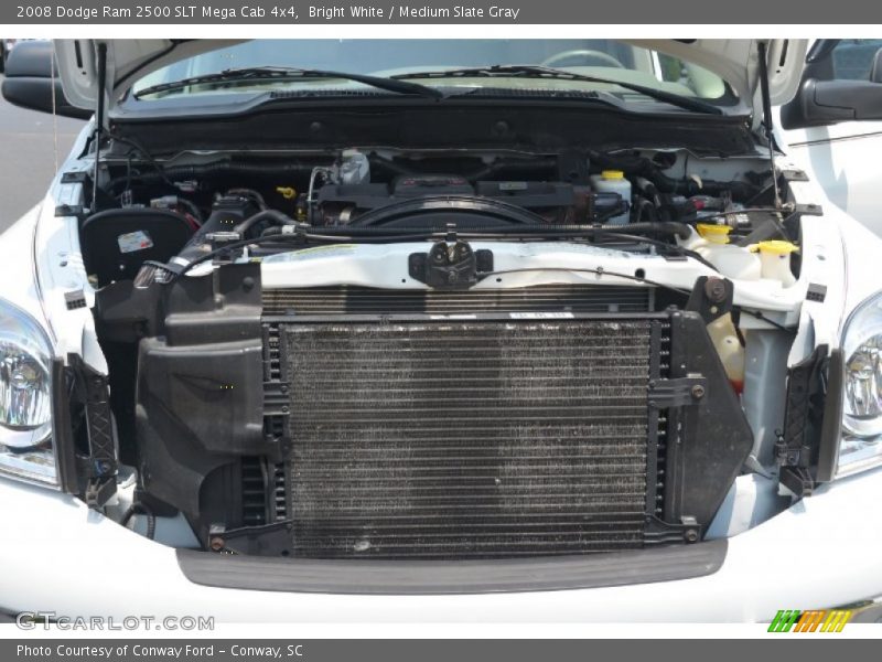 Bright White / Medium Slate Gray 2008 Dodge Ram 2500 SLT Mega Cab 4x4