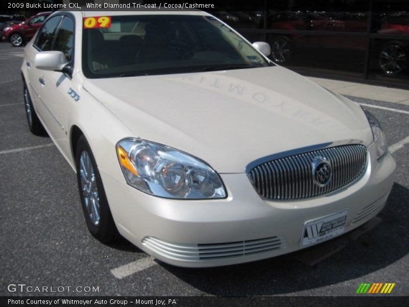 White Diamond Tri-coat / Cocoa/Cashmere 2009 Buick Lucerne CXL