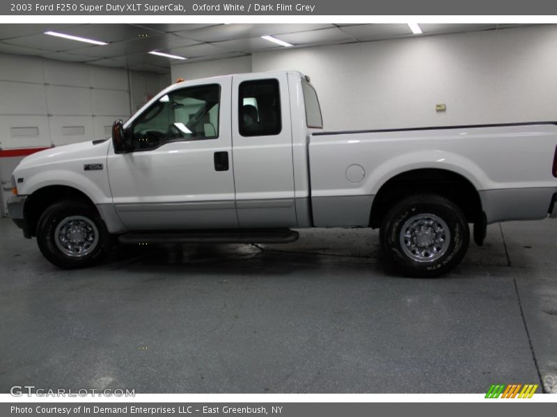 Oxford White / Dark Flint Grey 2003 Ford F250 Super Duty XLT SuperCab