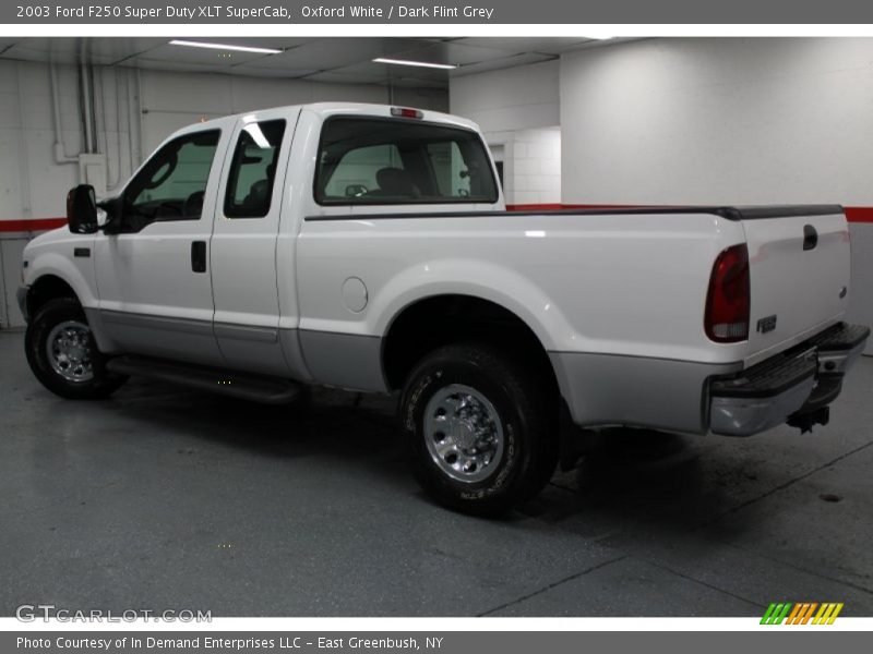Oxford White / Dark Flint Grey 2003 Ford F250 Super Duty XLT SuperCab