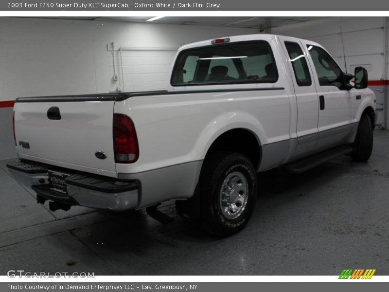 Oxford White / Dark Flint Grey 2003 Ford F250 Super Duty XLT SuperCab