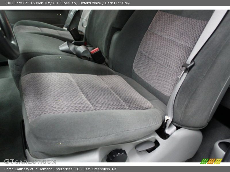 Oxford White / Dark Flint Grey 2003 Ford F250 Super Duty XLT SuperCab