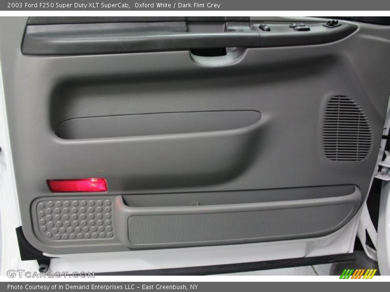 Oxford White / Dark Flint Grey 2003 Ford F250 Super Duty XLT SuperCab