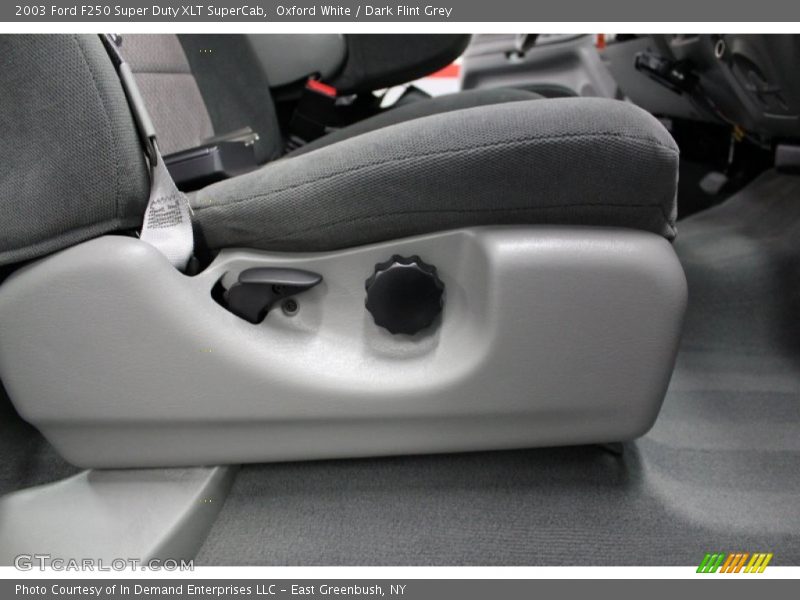 Oxford White / Dark Flint Grey 2003 Ford F250 Super Duty XLT SuperCab