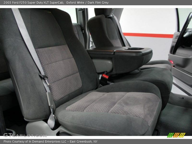 Oxford White / Dark Flint Grey 2003 Ford F250 Super Duty XLT SuperCab