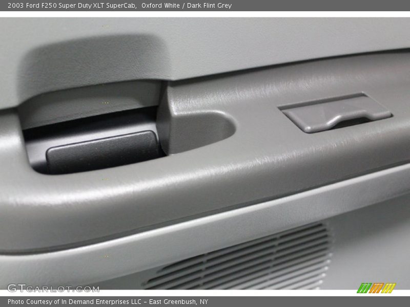 Oxford White / Dark Flint Grey 2003 Ford F250 Super Duty XLT SuperCab