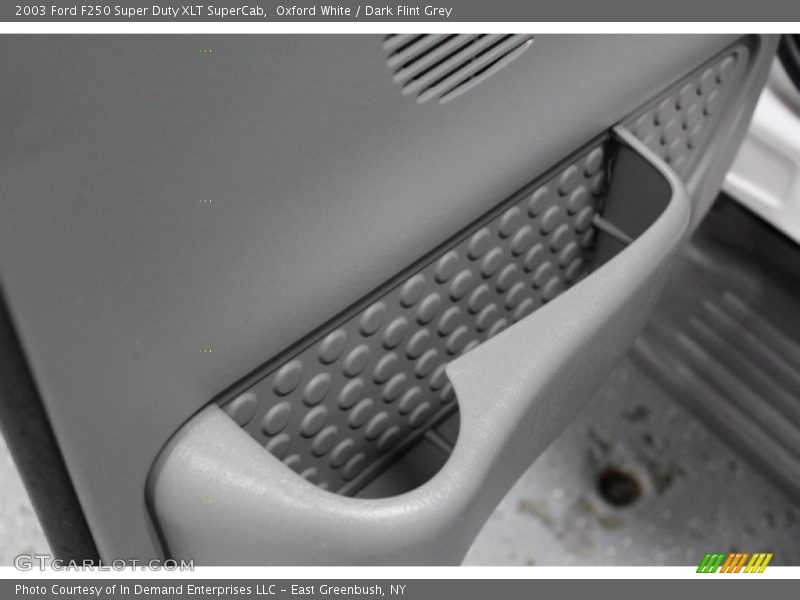 Oxford White / Dark Flint Grey 2003 Ford F250 Super Duty XLT SuperCab