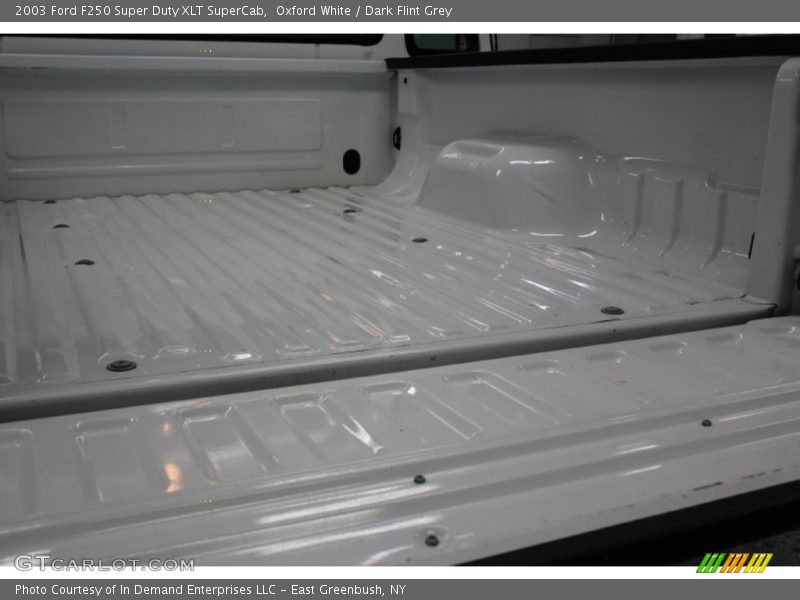 Oxford White / Dark Flint Grey 2003 Ford F250 Super Duty XLT SuperCab