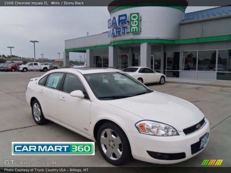 White / Ebony Black 2008 Chevrolet Impala SS