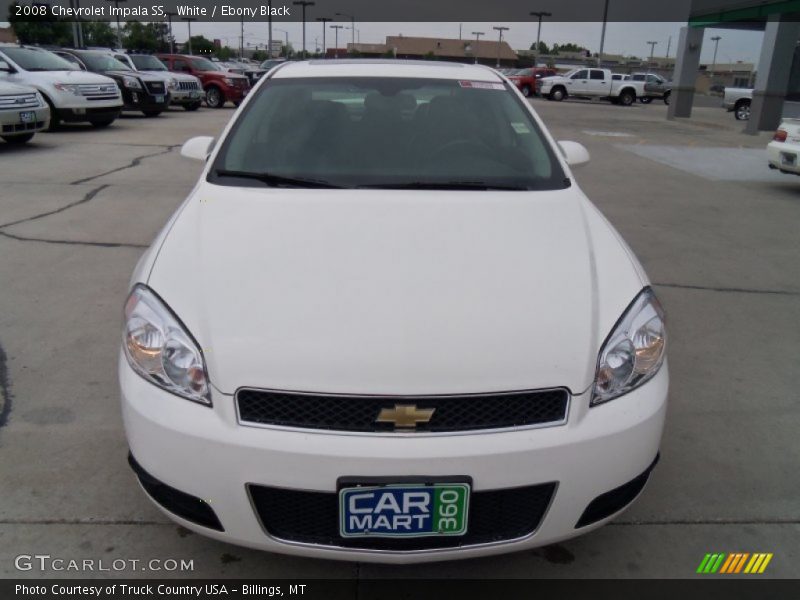 White / Ebony Black 2008 Chevrolet Impala SS