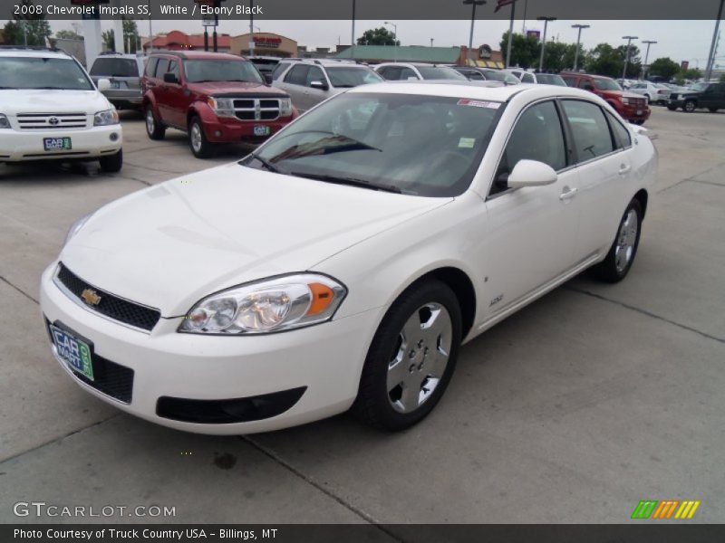 White / Ebony Black 2008 Chevrolet Impala SS