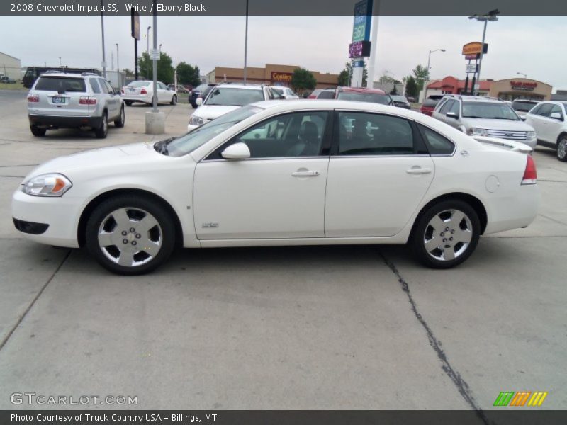 White / Ebony Black 2008 Chevrolet Impala SS