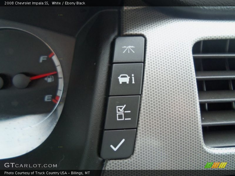 White / Ebony Black 2008 Chevrolet Impala SS